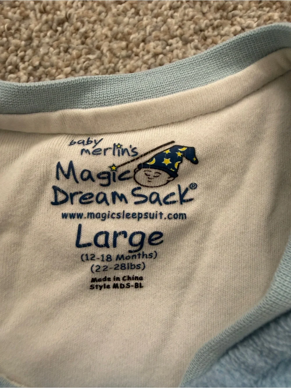 Baby Merlin's Magic Dream Sack Walker size Large
